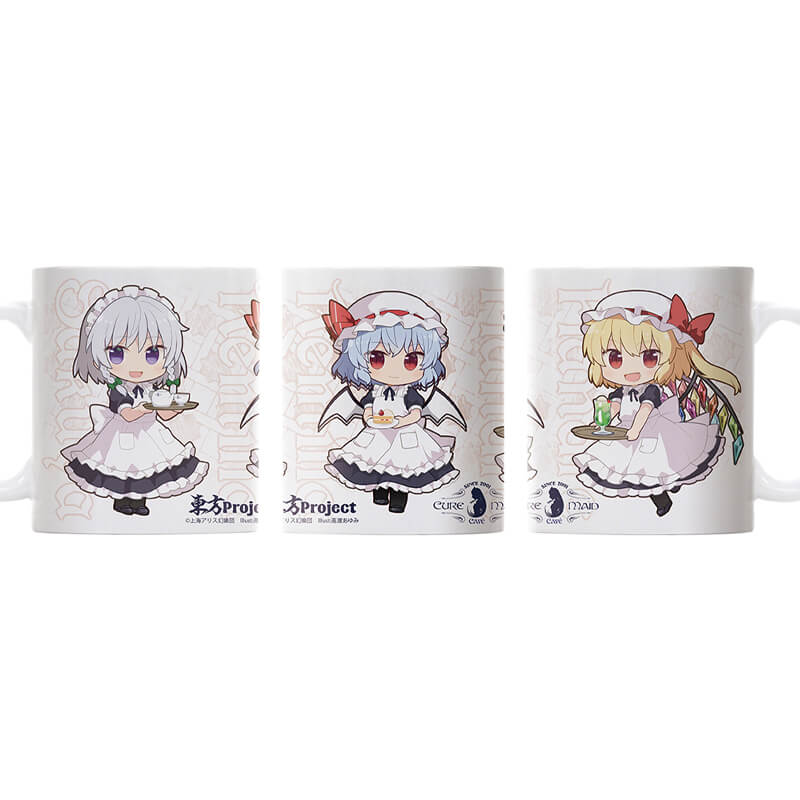 先行販売「東方Project×キュアメイドカフェ レミリア＆フラン＆咲夜 フルカラーマグカップ」付きドリンク