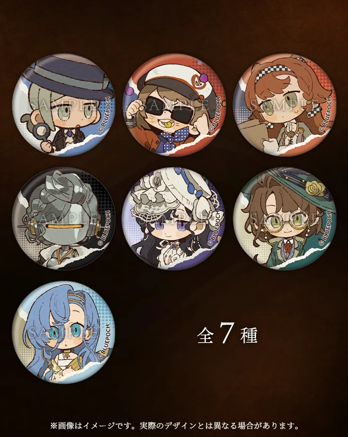 25mmバッジ(全7種)